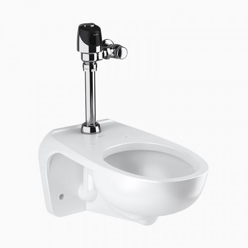 Sloan WETS-2450.1401 Wall Hung Vitreous China Toilet Fixture with Sensor Activated G2 Optima Plus 8111-1.28 Closet Flushometer