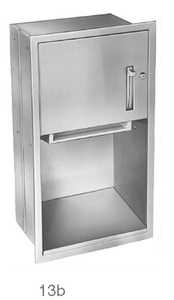 Bradley 2481 Paper Towel Dispenser, Recessed, Roll Towel (DISCONTINUED, NOT AVAILABLE TO ORDER)