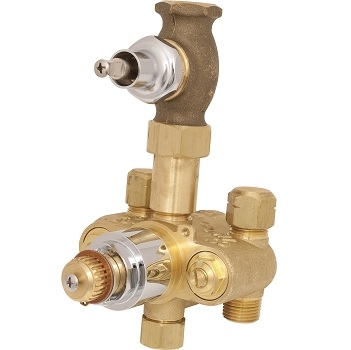 Chicago Faucets 2500-VOCP TempShield Thermostatic Pressure Balancing Shower Valve Only
