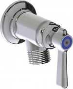 Chicago Faucets 293-369COLDCP Inside Sill Fitting, 1/2" NPT Female Thread Inlet, 3/4" Male Hose Thread Outlet, Slip Wall Flange, 2-3/8" Lever Handle