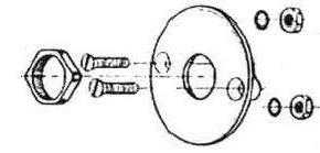 Sloan 3318008 HY-1002-A Mounting Flange Kit
