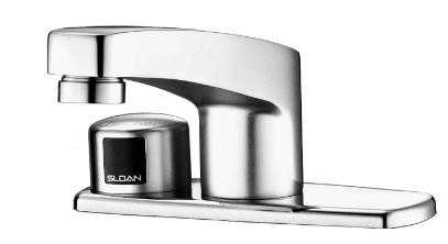 Sloan ETF-660-4-P Optima On-Q 4 Inch Centerset Faucet, Sensor Activated, Electronic, ADA Compliant, Chrome Plated Brass, with Plug-In Transformer ETF-233