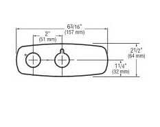 Sloan ETF-313-A Trim Plate 4 inch for Double Hole Centerset Sink