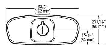 Sloan ETF-662-A Trim Plate 4 inch for Single Hole Centerset Sink