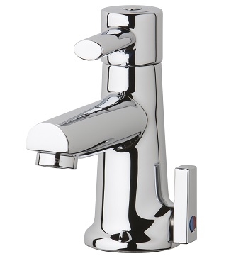 Chicago Faucets 3512-E2805AB Hot and Cold Water Mixing Sink Faucet, Single Hole, 0.5 GPM Econo-Flo Non-Aerating Spray, User Adjustable Temperature Control Mixer
