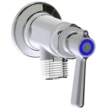 Chicago Faucets 387-369COLD244CP Inside Sill Fitting, 3/4" NPT Female Inlet, 3/4" Male Hose Thread Outlet, Klo-Self Self-closing Cartridge, 2-3/8" Lever Handle