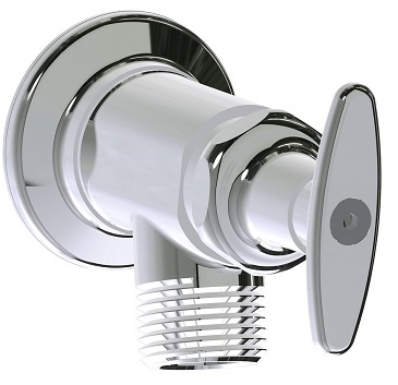 Chicago Faucets 387-CP Inside Sill Fitting, 3/4" NPT Female Inlet, 3/4" Male Hose Thread Outlet, Slip Wall Flange, Chrome Plated