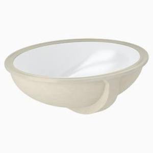 Sloan SS-3001 Vitreous China Undermount Lavatory Sink, White Vitreous China,  16-1/2" × 19-1/2" × 7-1/2"