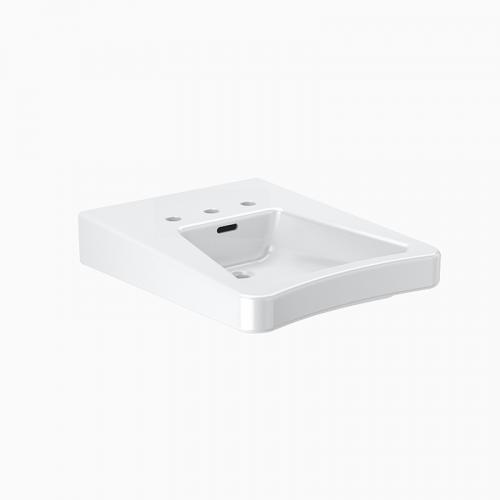 Sloan SS-3804 Vitreous China Wall Mounted Wheelchair Lavatory Sink, ADA Compliant,  8" Centerset, 27" x 20" x 7"