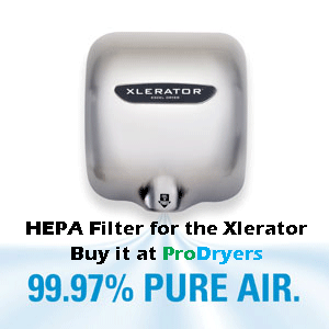 Xlerator Hand Dryer HEPA Filter Kit, 99.97% Pure Air, Hand Dryer Not Included