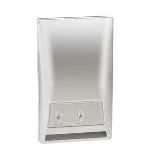 Bradley 4A20-1145 Napkin/Tampon Vendor, Surface-Mounted, $.25 Cent, Diplomat Series