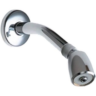 Chicago Faucets 620-ACP Chicago Faucets Part: Shower Head with Arm and Wall Flange, 2.5 GPM Max Flow Rate @ 80 PSI, Swivel Ball Head