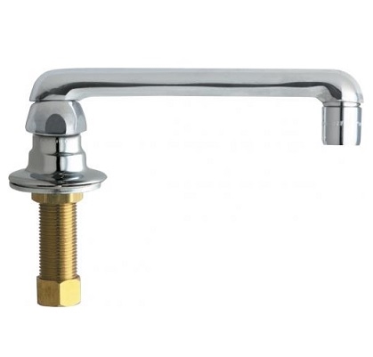Chicago Faucets 626-S6ABCP Remote 6" S-Type Swing Spout, 2.2 GPM Softflo Aerator