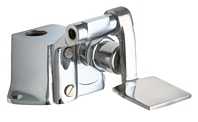Chicago Faucets 628-ABCP Single Supply Pedal Box with Short Pedal Valves, NAIAD Metering Cartridge, Fast Cycle Time Closure, Chrome Plate Finish