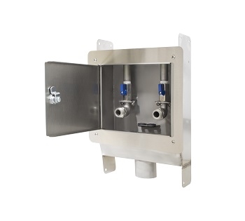 Bradley 7920 Dialysis Box, Recessed, Corrosion Resistant Stainless Steel