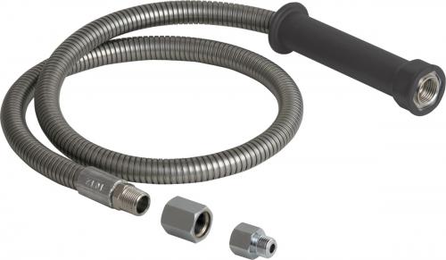 Chicago Faucets 83-58ABNF 58" Stainless Steel Pre-Rinse Hose and Handle Assembly