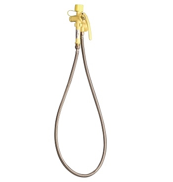 Chicago Faucets 8409-NF Wall Mounted Single Outlet Eye/Face/Body Drench Hose
