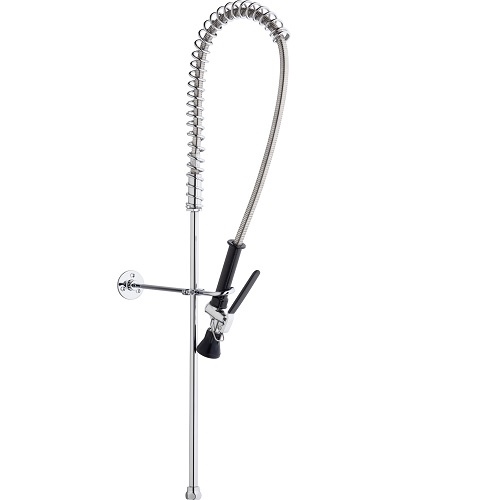 Chicago Faucets 919-SLABCP Pre-Rinse Fitting, Single Hole, Deck Mounted, 1.0 GPM at 60 PSI Spray Valve, Fits 1-1/16" - 18 UNEF Female Body Outlet