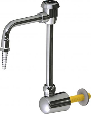 Chicago Faucets LRS-D21 Remote Control Turret and Spout, 6" Gooseneck Spout with Atmospheric Vacuum Breaker, Full Flow Laboratory Serrated Nozzle