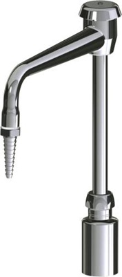 Chicago Faucets LRS-E31 Remote Control Turret and Spout, 8" Gooseneck Spout with Atmospheric Vacuum Breaker, Full Flow Laboratory Serrated Nozzle