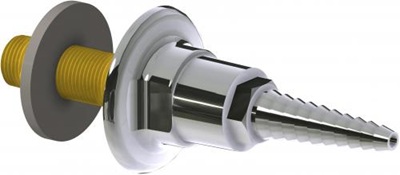 Chicago Faucets LRS-A01 Wall Flange with Full Flow Laboratory Serrated Nozzle