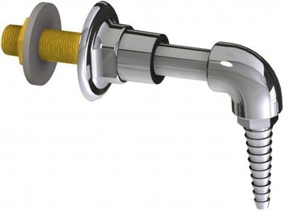 Chicago Faucets LRS-B01 Flange with 3-5/8" Horizontal Extension, Full Flow Laboratory Serrated Nozzle
