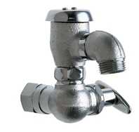 Chicago Faucets 998-RCF Inside Sill Fitting with Body Drain Plug, 3/4" NPT Female Thread Inlet, Rough Chrome Finish