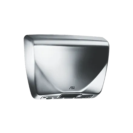 ASI 0185-93 Profile Steel Cover Hand Dryers, 100-240 Volt, Satin Stainless Steel