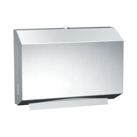 ASI 0215 Traditional Paper Towel Dispenser, Petite, Multi, C-Fold, Surface Mounted