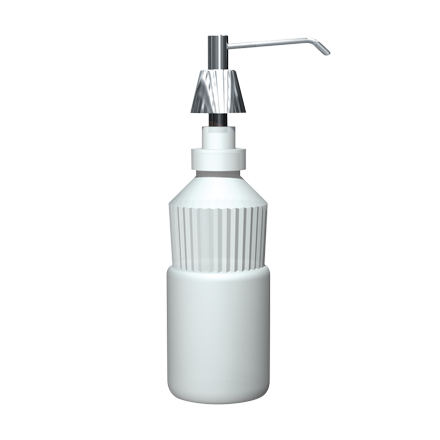 ASI 0332 Lavatory Basin Liquid Soap Dispenser 4" Spout, 4" Shank, 34 oz