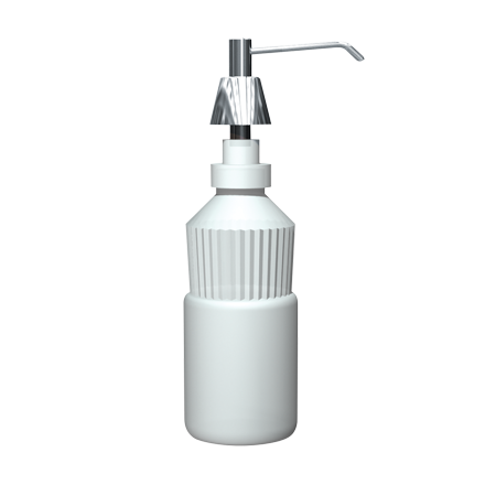 ASI 0332-D Lavatory Basin Liquid Soap Dispenser 6" Spout, 4" Shank, 34 oz