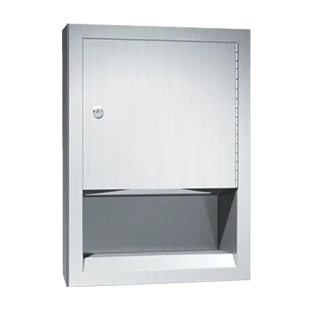ASI 0457-2 Traditional Paper Towel Dispenser, Semi-Recessed