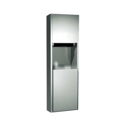 ASI 04692AC-9 Traditional Automatic Roll Paper Towel Dispenser and Waste Receptacle, 110-240V / AC, Surface Mounted, 17 Gallon