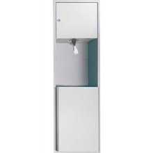 ASI 04693 recessed pull core towel dispenser and waste receptacle, 17 gallons, stainless steel (DISCONTINUED)