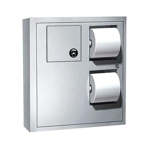 ASI 04833 Toilet Tissue Dispenser with Napkin Disposal, Surface Mounted