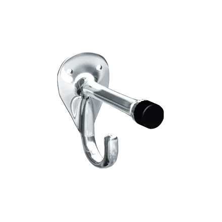 ASI 0714 Coat and Bumper Hook, Surface Mounted, Chrome Plated Brass