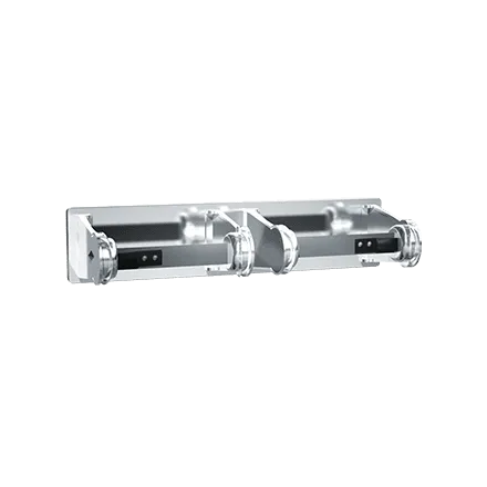 ASI 0715 Toilet Tissue Holder, Double, Chrome Plated, Surface Mounted