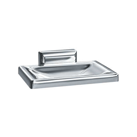 ASI 0721-Z Soap Dish, Surface Mounted, Chrome Plated Zamak