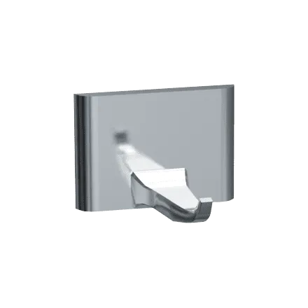ASI 0740-Z Robe Hook, Single, Surface Mounted, Chrome Plated Zamak