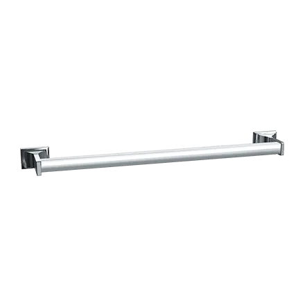 ASI 0755-Z18 Towel Bar, Round, Surface Mounted, Chrome Plated Zamak, 18"