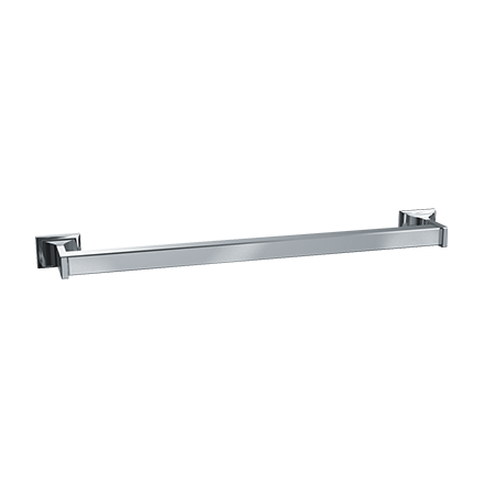 ASI 0760-Z18 Towel Bar, Square, Surface Mounted, Chrome Plated Zamak, 18"