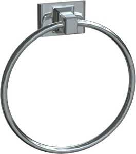 ASI 0785-ZA zamac bathroom accessories - towel ring, surface mounted, chrome plated aluminum (DISCONTINUED)