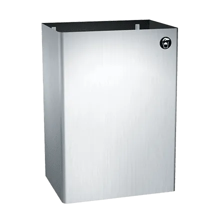 ASI 0826 Traditional Waste Receptacle, Surface Mounted, 12 Gallon
