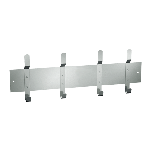 ASI 1307-4 Utility Hook Strip (4 Hooks), Surface Mounted, 36"