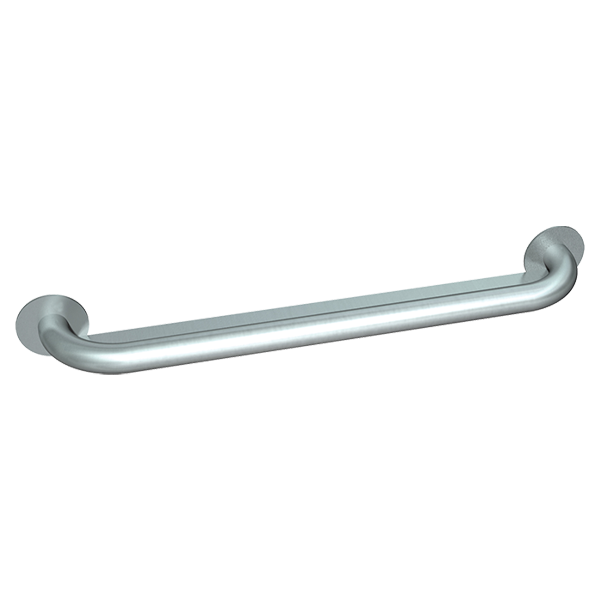 ASI 160 grab bar, security, rear mounted, stainless steel with satin finish, 24 Inch