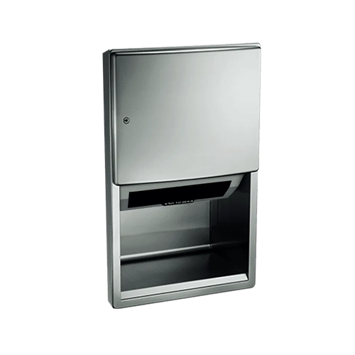 ASI 204523AC-6 Roval Semi-Recessed Automatic Roll Paper Towel Dispenser