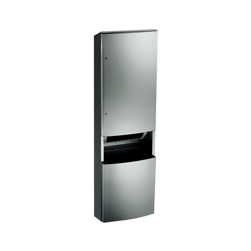 ASI 2046921AC-9 Roval Surface Mounted Automatic Roll Paper Towel Dispenser and Waste Receptacle, AC Powered, 13.5 Gallon