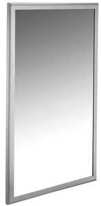 ASI 20650-2448 roval inter-lok stainless steel framed mirror - plate glass, 24 x 48 inch (DISCONTINUED)