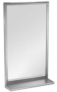 ASI 20655-1824 roval inter-lok stainless steel framed mirror w/ shelf, 18 x 24 inch (DISCONTINUED)