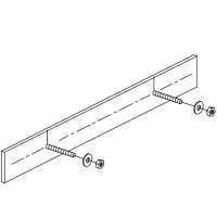 ASI 3919-24 in-wall anchor plate, suitable for Grab Bars with two points of fastening, 24 Inch (DISCONTINUED)